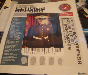 Neil West's records, which were just Damphousse' records with a color photo taped in place!
