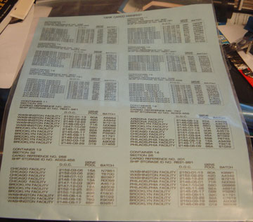 Invitro cargo manifest. I believe it's from  the episode 'Mutiny.' 